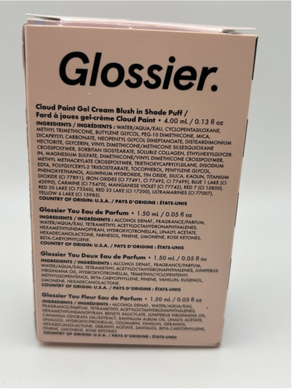 Glossier Cloud Paint Puff You Minis Beauty Insider Set NEW - Picture 5 of 7